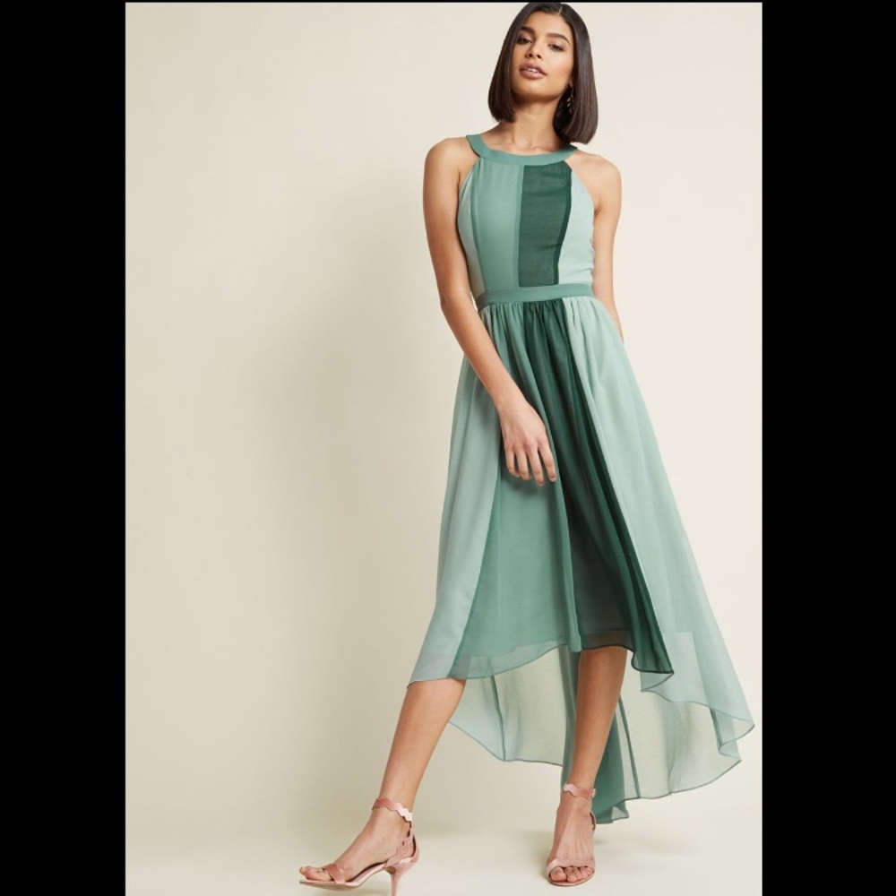 Modcloth Peachy Queen Maxi Dress in Pear L